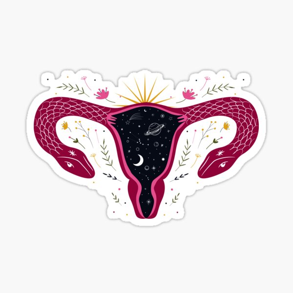 Don't tread on me uterus Sticker
