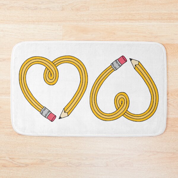 Item preview, Heart Shaped Yellow Drawing Pencil designed and sold by murialbezanson.