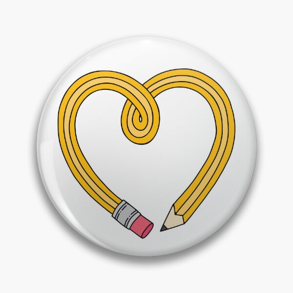 Item preview, Heart Shaped Yellow Drawing Pencil designed and sold by murialbezanson.