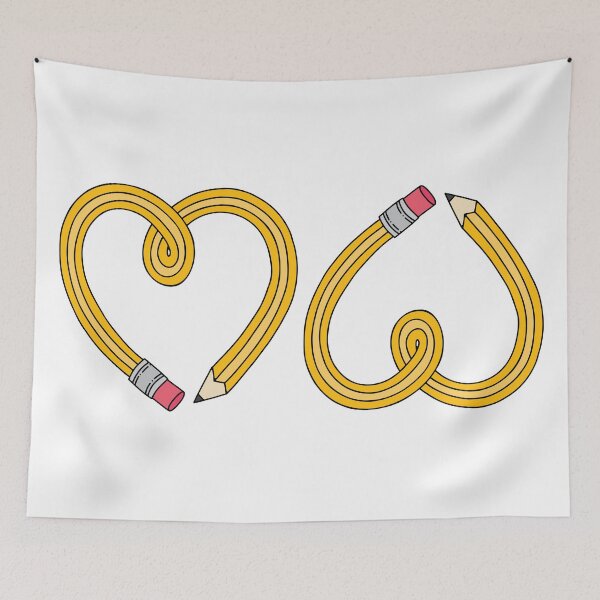 Item preview, Heart Shaped Yellow Drawing Pencil designed and sold by murialbezanson.