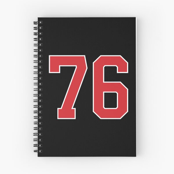 Item preview, Sports Number 76, red black color lucky sport seventy six designed and sold by ArtIsParty.