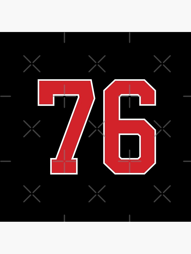 Sports Number 6, red black color lucky sport six Sticker for Sale by  ArtIsParty