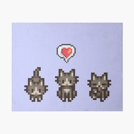 Vista previa del artículo con la obra «Gato gris/gris de Stardew Valley», diseñado y vendido por aiya-pixels.