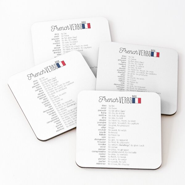 Item preview, French Verbs, learn French, cheat-sheet designed and sold by RouxHarbour.