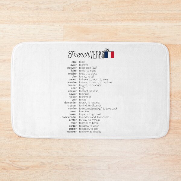 Item preview, French Verbs, learn French, cheat-sheet designed and sold by RouxHarbour.