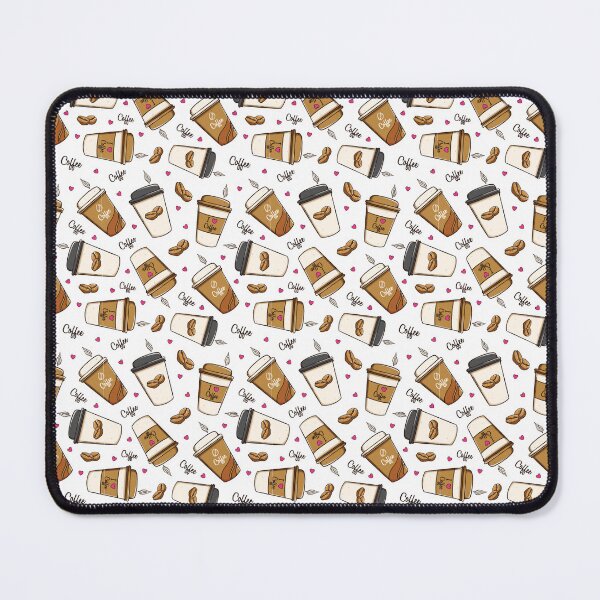 Item preview, I Love Coffee Seamless Pattern, Cute Take It Away Coffee designed and sold by delikedesign.