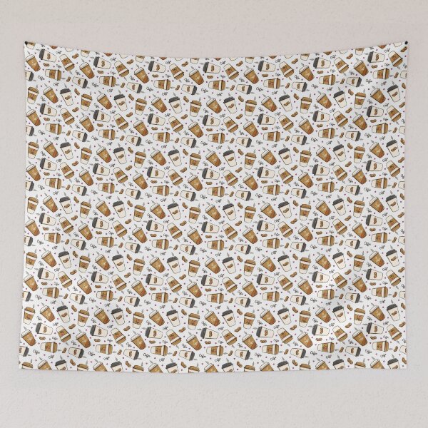 Item preview, I Love Coffee Seamless Pattern, Cute Take It Away Coffee designed and sold by delikedesign.