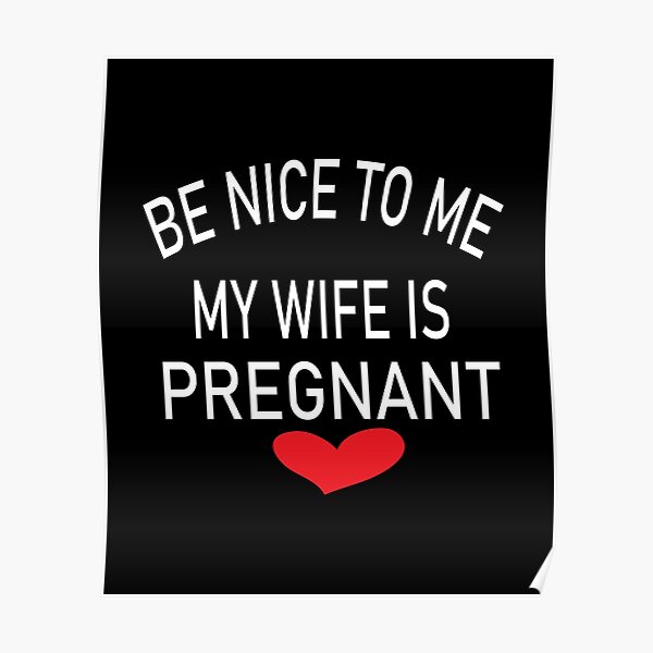 Pregnant Wife Design Pregnancy Husband Father Announcement Long