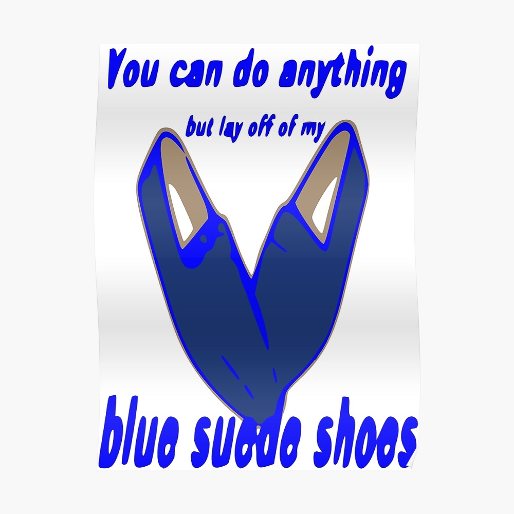 Blue Suede Shoes Sticker for Sale by retuned