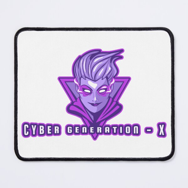 Artikelvorschau, CYBER GENERATION X Mädchen mit lila Punkhaaren entworfen und verkauft von LargeShop.