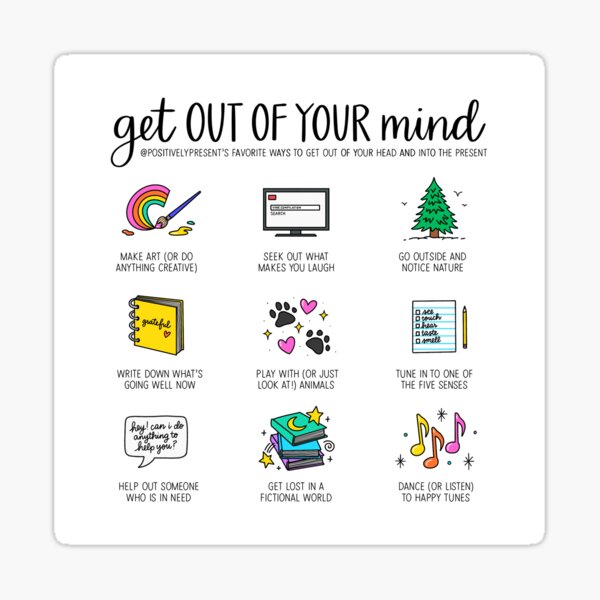 Item preview, Get Out of Your Mind - Positively Present designed and sold by Positively Present.