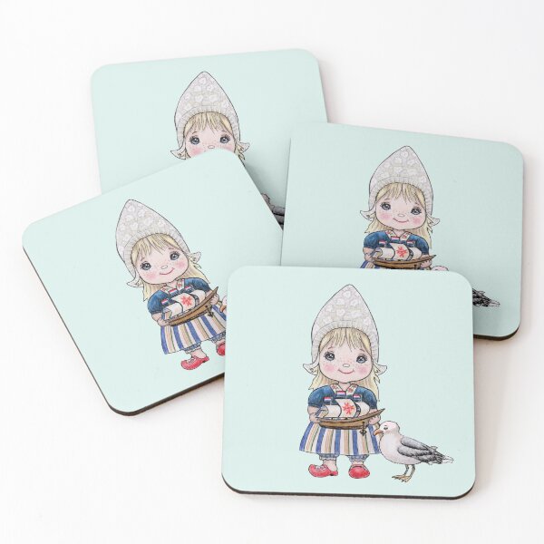 Item preview, Dutch national dress doll girl boat seagull clogs designed and sold by Katerina Makarova.
