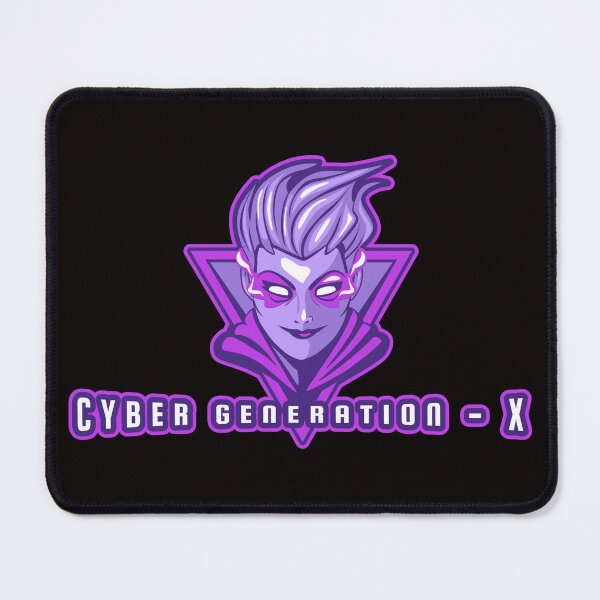 Artikelvorschau, CYBER GENERATION X Mädchen mit lila Punkhaar BLCK entworfen und verkauft von LargeShop.