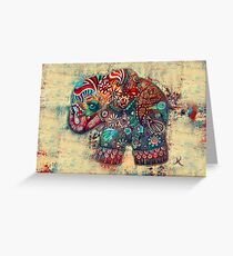 Vintage Elephant Greeting Card