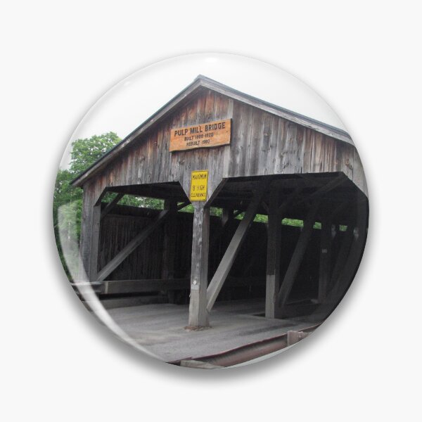 Item preview, Pulp Mill Covered Bridge Vermont designed and sold by gotucoveredart.