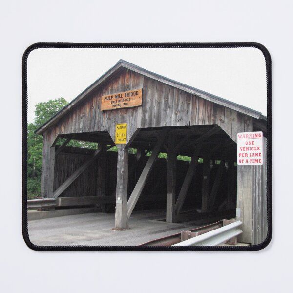 Item preview, Pulp Mill Covered Bridge Vermont designed and sold by gotucoveredart.