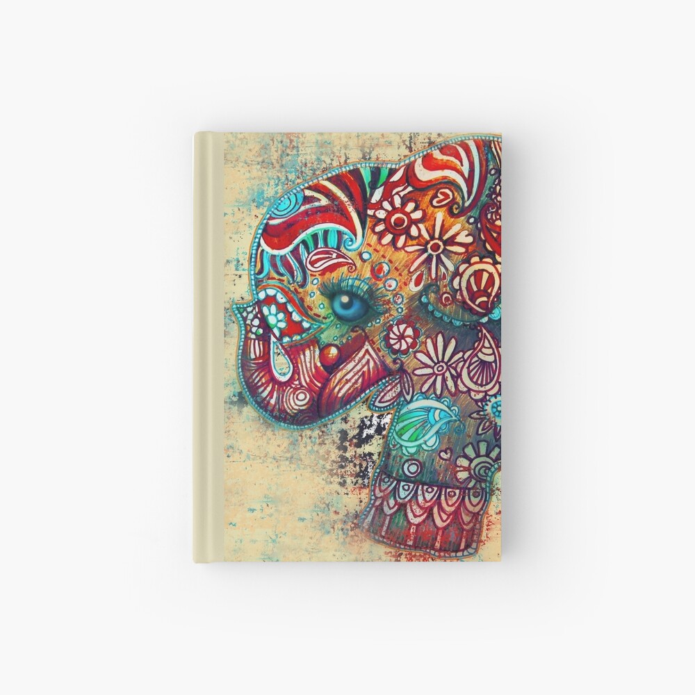 Vintage Elephant Hardcover Journal