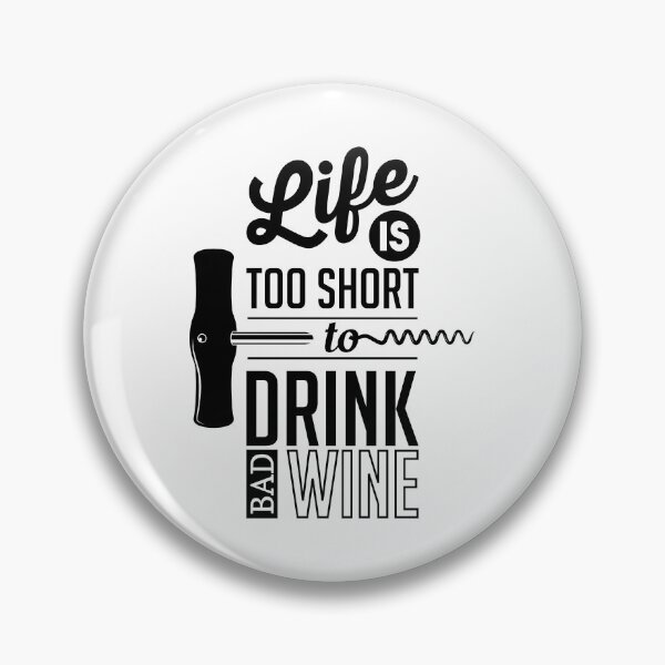 Item preview, La vida es demasiado corta para beber vino malo, impresión vintage con cita. designed and sold by Gomolach.