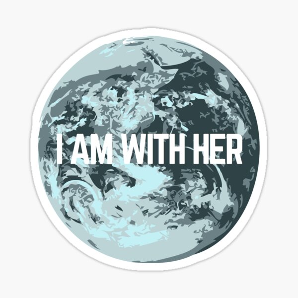 I AM WITH HER Sticker