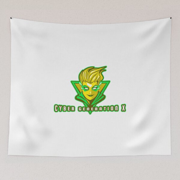 Item preview, CYBER GENERATION X girl with green-yellow punk hair designed and sold by LargeShop.