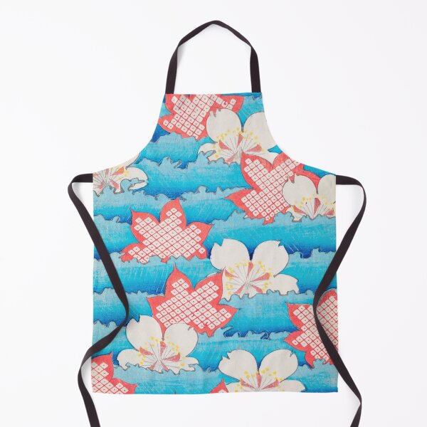 Item preview, Blossom on Blue Vintage Japanese Floral Print designed and sold by VintageArchive.