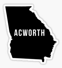 Acworth, Georgia State Silhouette Sticker