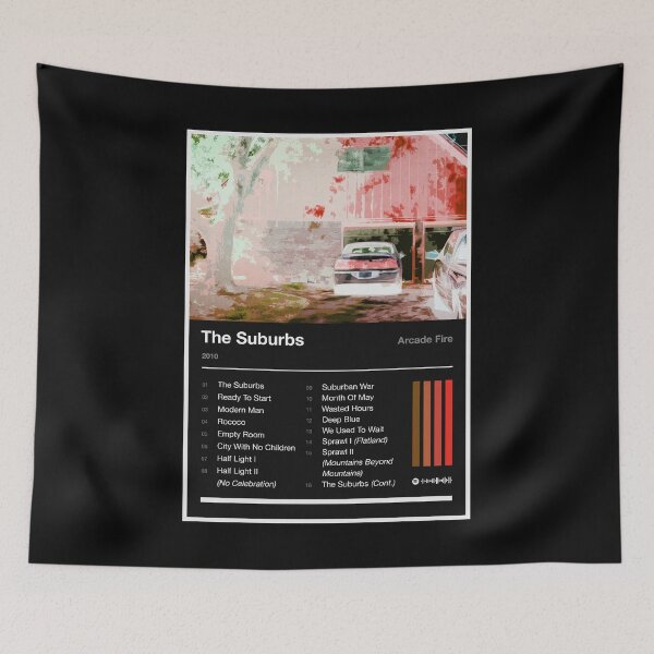Item preview, The Suburbs Tracklist 2 (Inverted) designed and sold by TOURETTESBOYLOL.