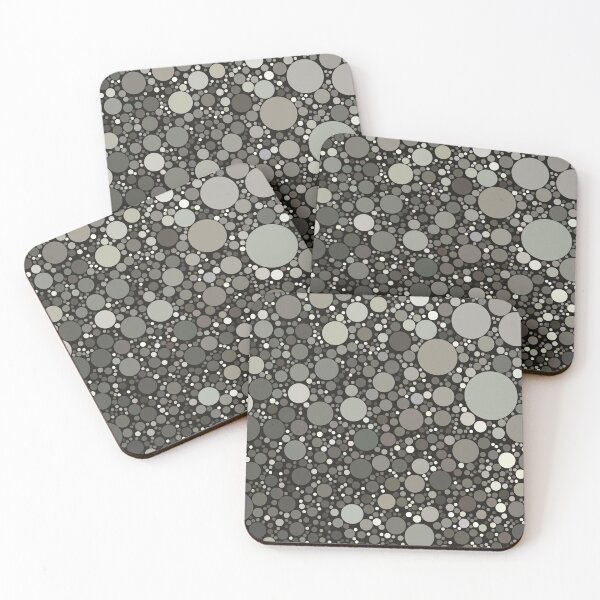 Item preview, Warmer Shades of Grey Polka Dots Bubble Pattern  designed and sold by patternsoup.