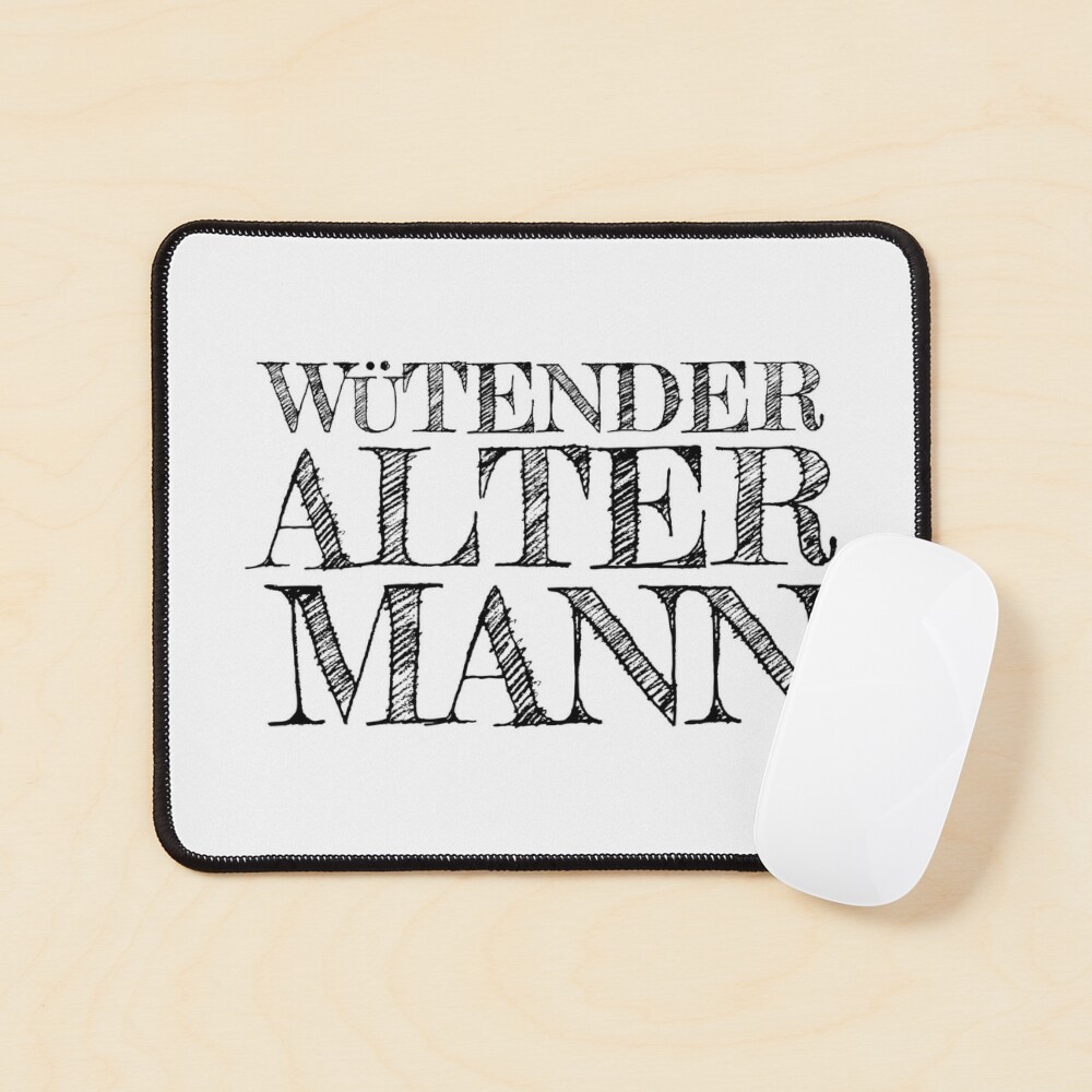 Wütender alter Mann Mauspad