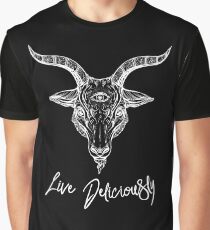 Black Phillip die Ziege - Lebe köstlich Grafik T-Shirt