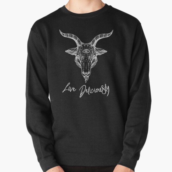 Black Phillip the Goat - Live Deliciously Pullover Sweatshirt