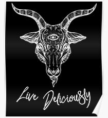 Black Phillip die Ziege - Lebe köstlich Poster