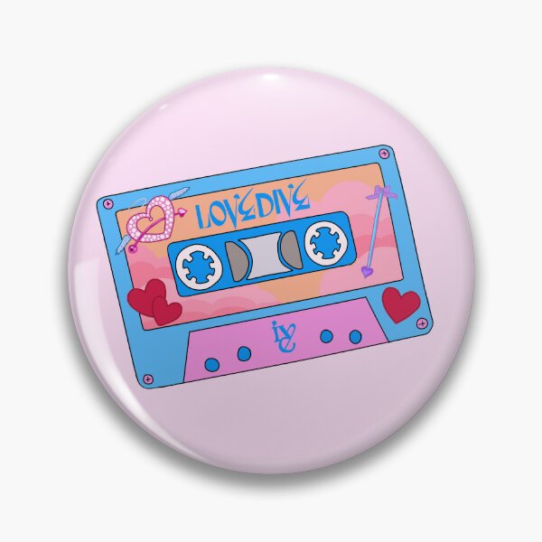 Item preview, IVE (아이브) - Love Dive Cute Retro Cassette Tape designed and sold by LilMissRandom17.