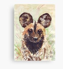 African Wild Dog Canvas Print