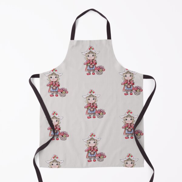 Item preview, Dutch national folk dress doll with tulips designed and sold by Katerina Makarova.
