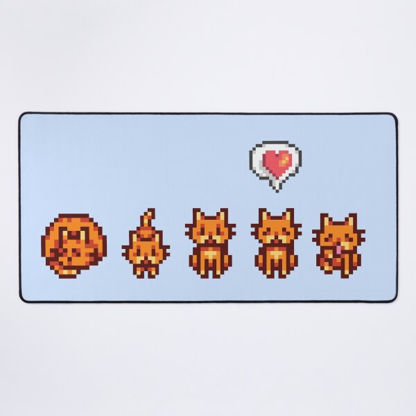 Aperçu de l'œuvre Stardew Valley Gingembre/Orange Chat créée et vendue par aiya-pixels.