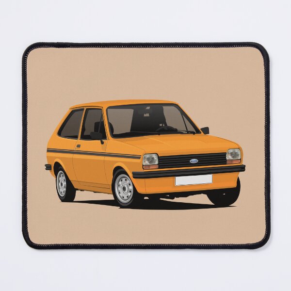 Item preview, Cornering Fiesta Mk1 - orange - black stripes designed and sold by knappidesign.