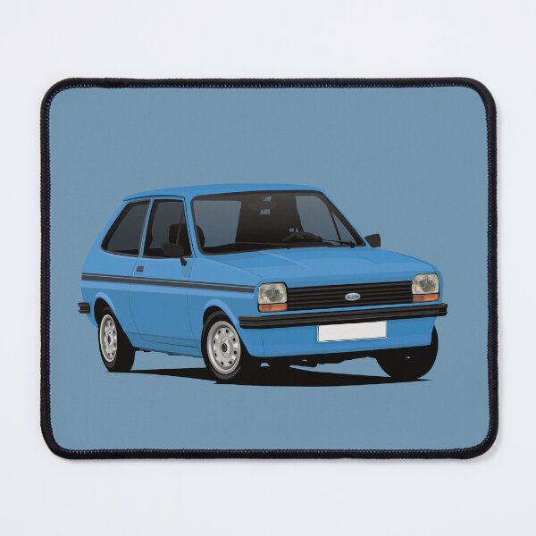 Item preview, Cornering Fiesta Mk1 - blue - black stripes designed and sold by knappidesign.