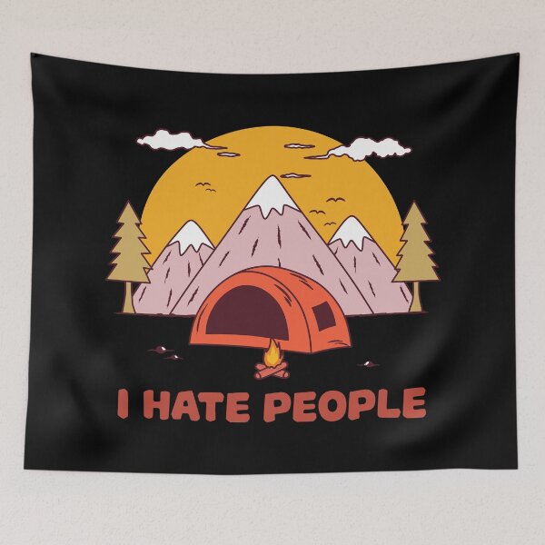 Item preview, I Hate People - Funny Camping designed and sold by ttttee.