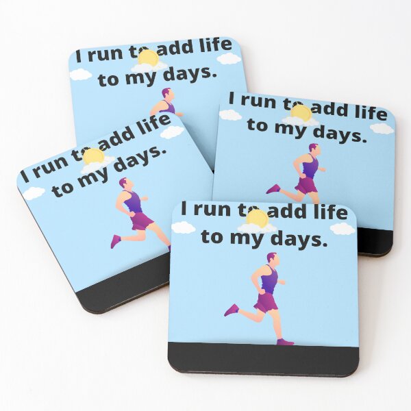 Item preview, I run to add life to my days designed and sold by LGMmugsdesign.