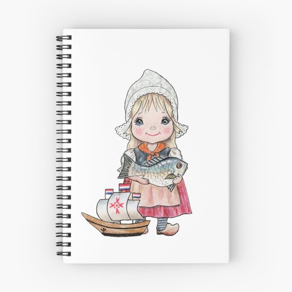 Item preview, Dutch national folk dress doll with fish and boat designed and sold by Katerina Makarova.