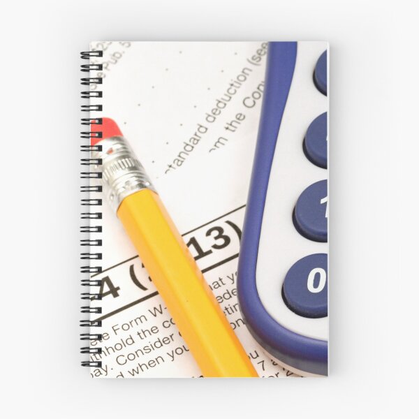 Item preview, IRS form W-4 close up with tax preparation tools designed and sold by tethysimaging.
