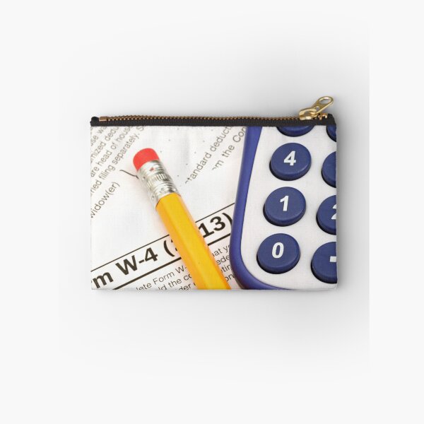 Item preview, IRS form W-4 close up with tax preparation tools designed and sold by tethysimaging.