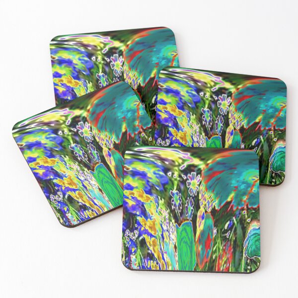 Item preview, Colorful Flower Garden in the Rain Abstract designed and sold by Carlo Varo.