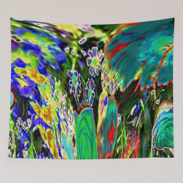 Item preview, Colorful Flower Garden in the Rain Abstract designed and sold by Carlo Varo.