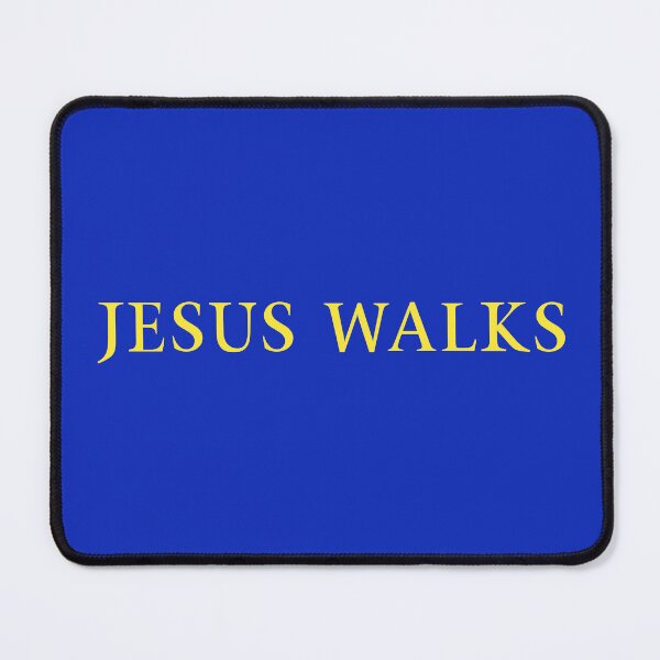 Item preview, Jesus Walks - Kanye West (Yellow on Blue) designed and sold by Fox Newton.