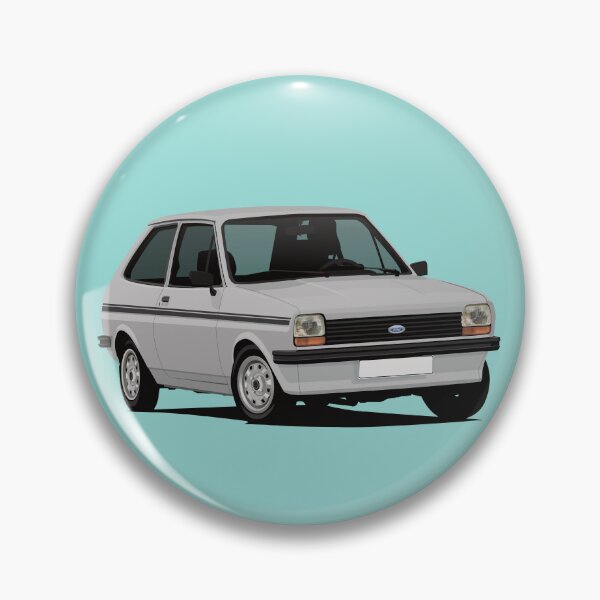 Item preview, Cornering Fiesta Mk1 - gray - black stripes designed and sold by knappidesign.
