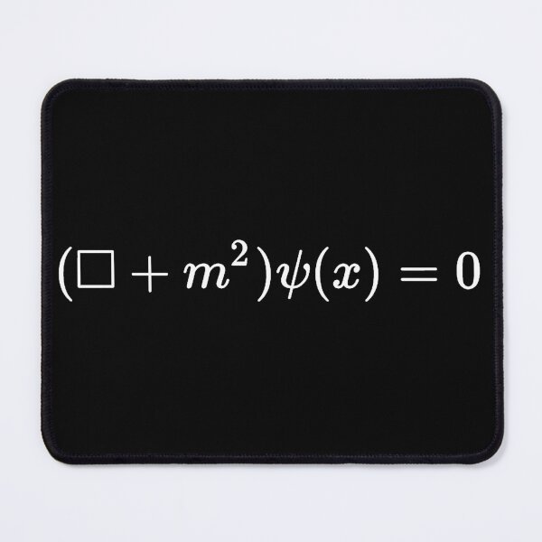 Item preview, klein Gordon wave equation in covariant form dark version designed and sold by NoetherSym.