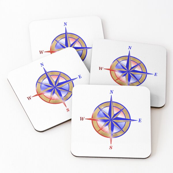 Item preview, The Compass - Red, White, Blue, and Gold designed and sold by SketchViews.