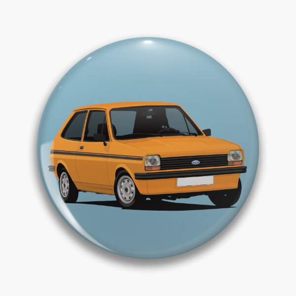 Item preview, Cornering Fiesta Mk1 - orange - black stripes designed and sold by knappidesign.